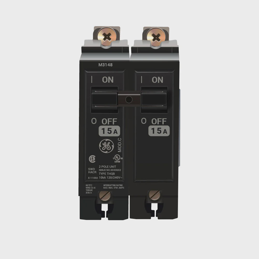 GE THQB2115 2P 15A Bolt On