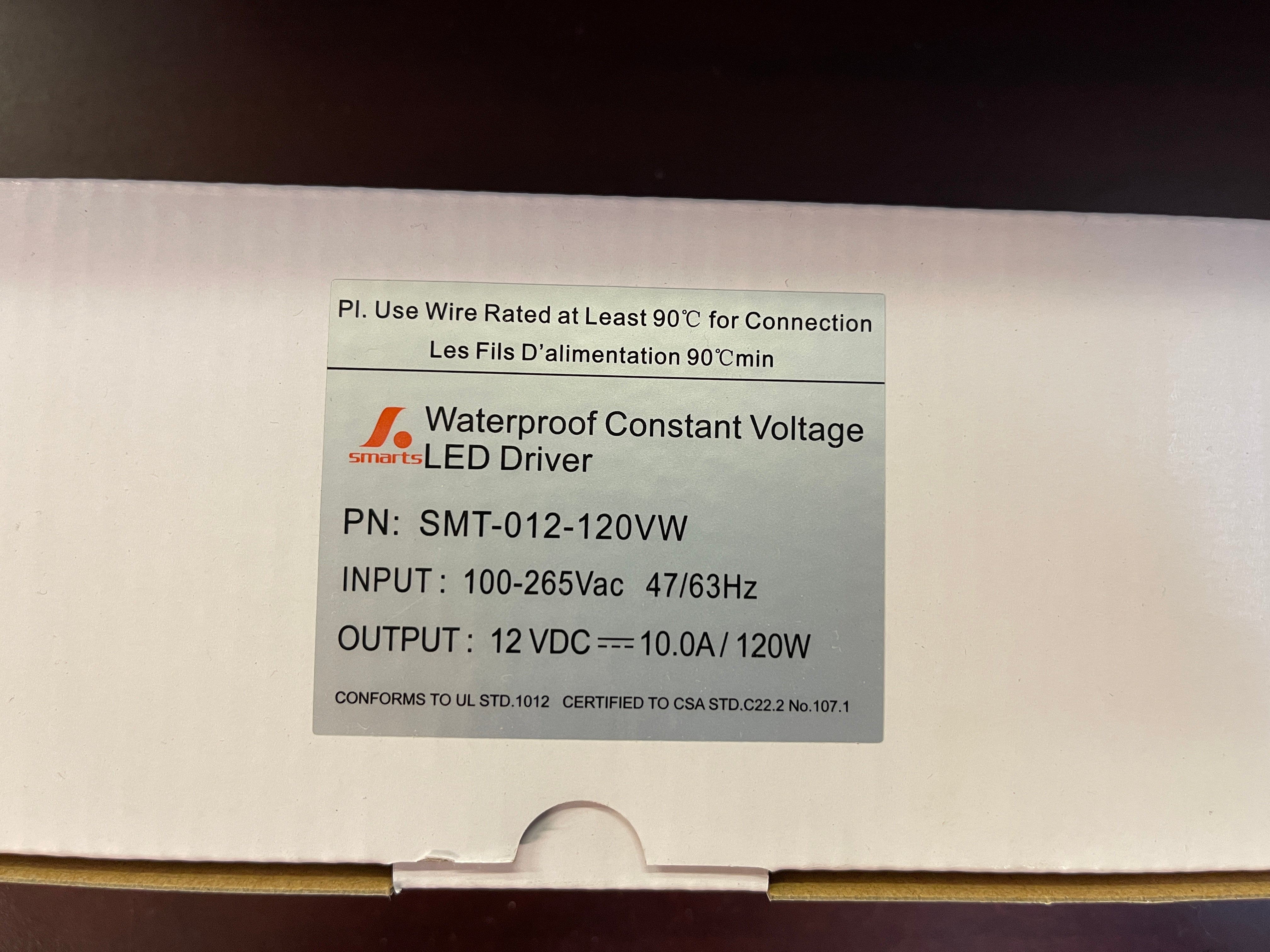 LED Driver 120W SMT-012-120VW