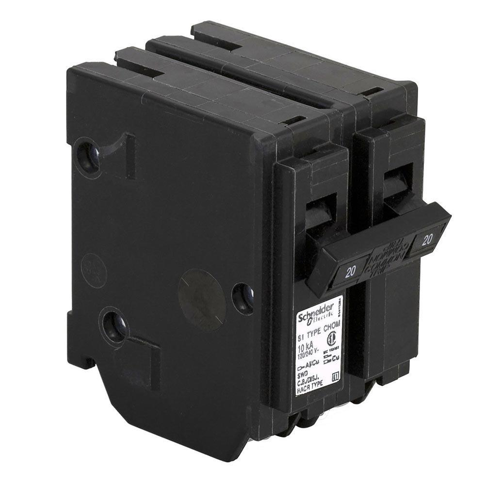 CHOM220 - HomeLine 20 Amp 2 Pole 240 Volt Circuit Breaker