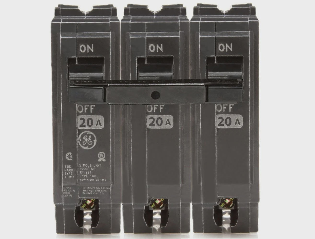 GE THQL32020 3P 20A