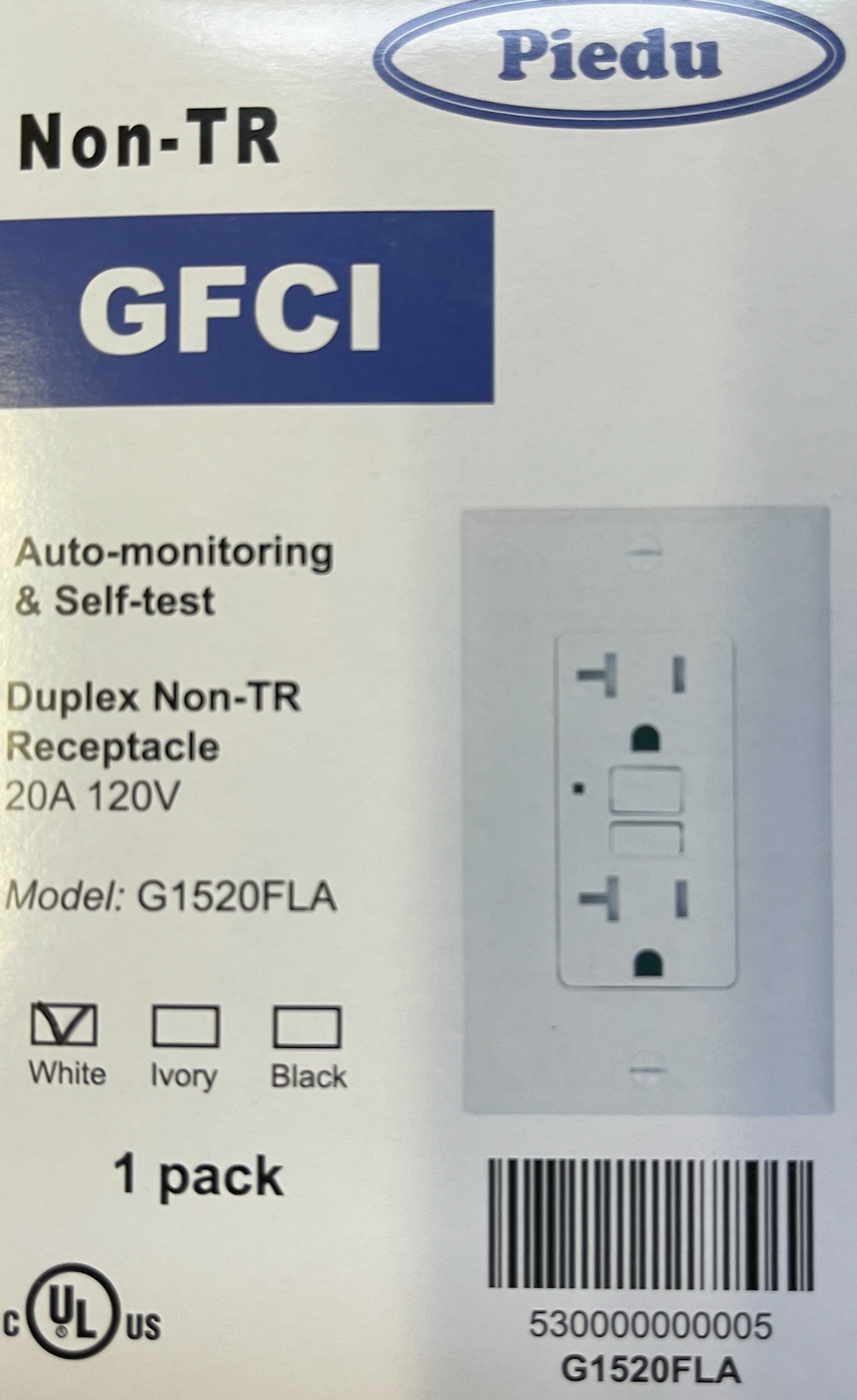 GFCI 20A NON-TR