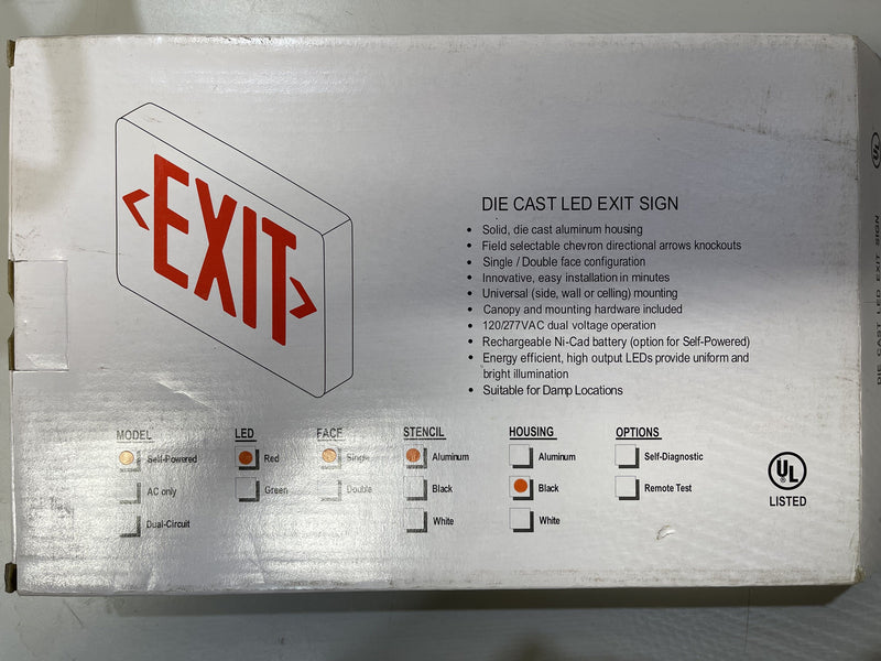 Exit Light Metal EX003L