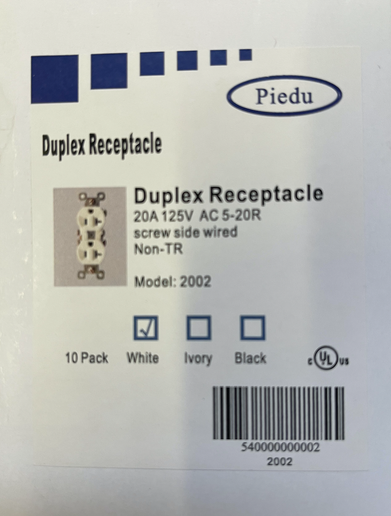 Duplex 20A Non-TR