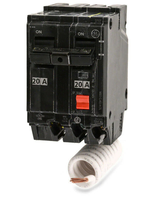 THQL2120GFT - GE 20 Amp 2-Pole GFCI Breaker