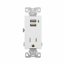 Eaton 15A Combination USB charger receptacle 7740
