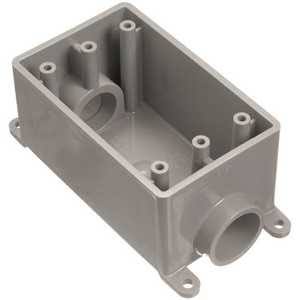 PVC FS Box FSC 1G 2 Hole 3/4"