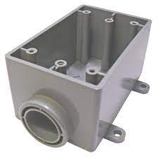 PVC FS Box FSE 1G 1 Hole 1/2"