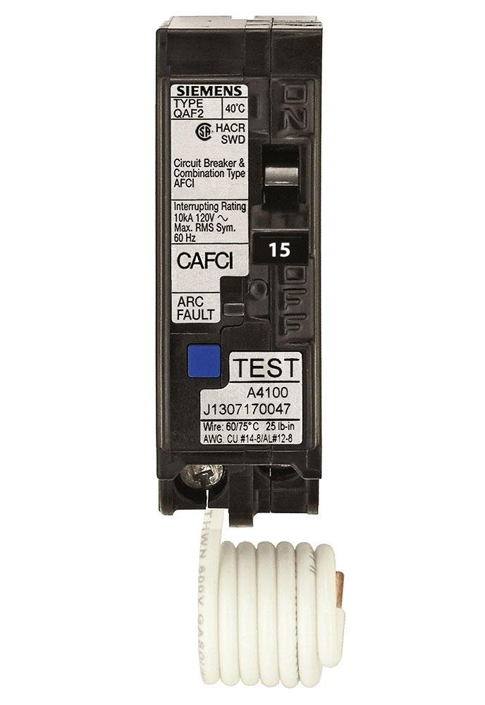 QA115AFCCSA - Siemens 15 Amp Single Pole Combination Arc Fault (AFCI) Breaker